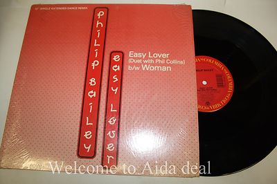 Philip Bailey and Phil Collins - Easly Lover B/w Woman LP (VG) 12''