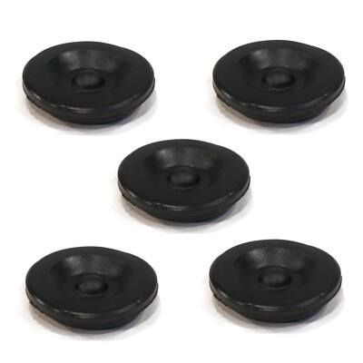 5-Pack Black Rubber Grease Plug Hub Dust Cap Dexter EZ Lube Trailer Camper Axle