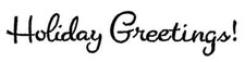 Holiday Greeting Christmas Text NORTHWOODS Wood Mounted Rubber Stamp NEW BB10539