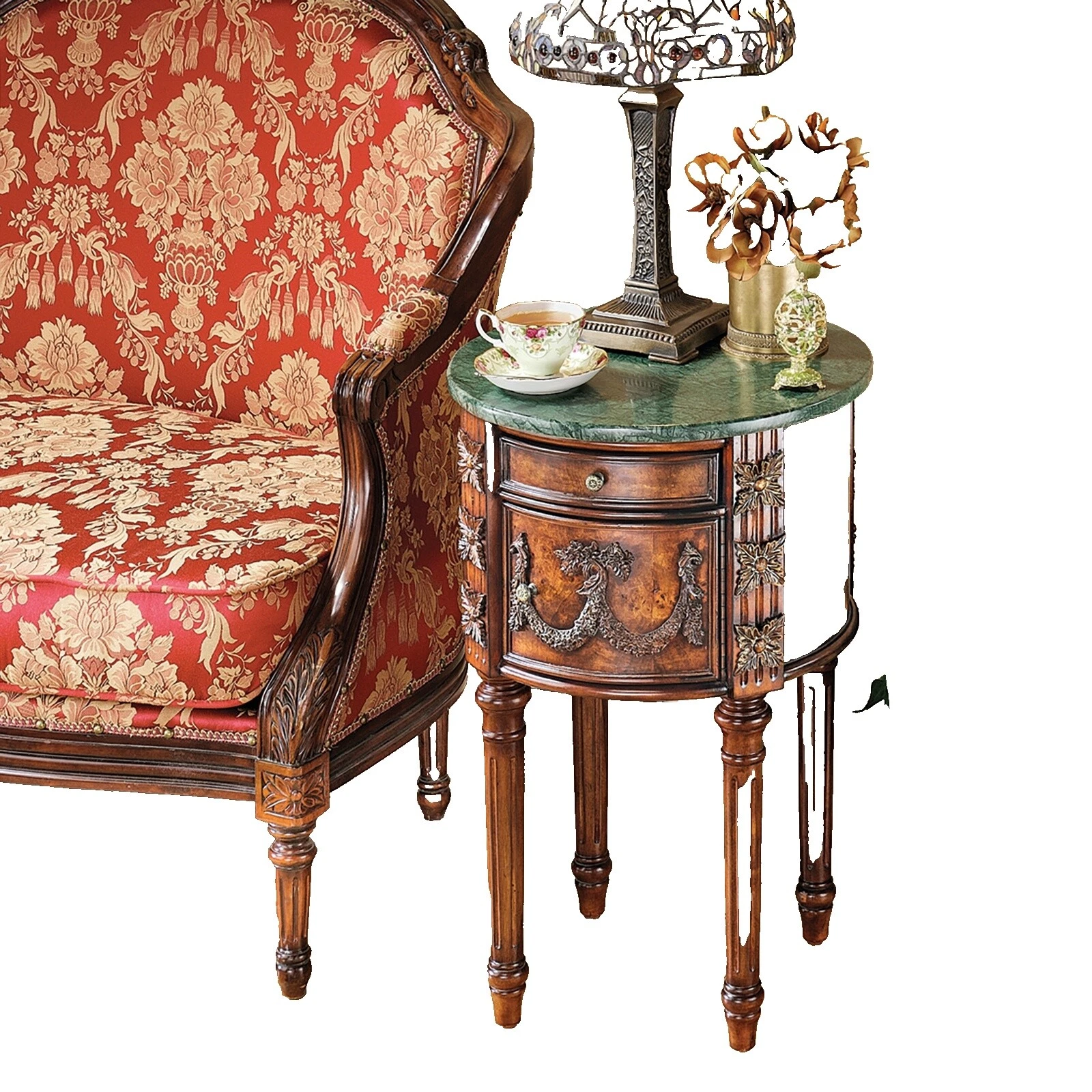 Mesas Marrón Mármol Design Toscano