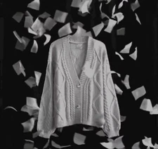 Taylor Swift, The Tortured Poets Department Gray Cardigan, XL/2XL