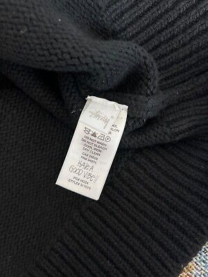 Denim Tears Stussy Suits Cardigan - Size Small - Black - NEW Denim Tears Stussy Suits Cardigan - Size Small - Black - NEW