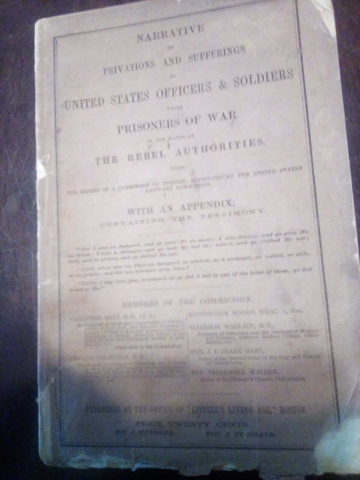 Narrative of privations and sufferings of United States officers and soldiers wh