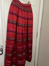 Victor Costa For Neiman Marcus Ribbon Maxi Skirt Size 4