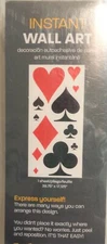 POKER Cards Removable Wall Art ~ Heart Diamond Club Spade ~Game Room Man Cave