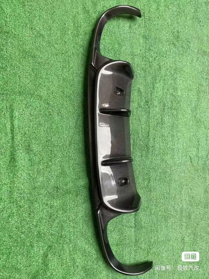 Difusor labial parachoques trasero de fibra de carbono estilo VRS 2012-2015 Porsche 911 991.1 Foto 3 de 4