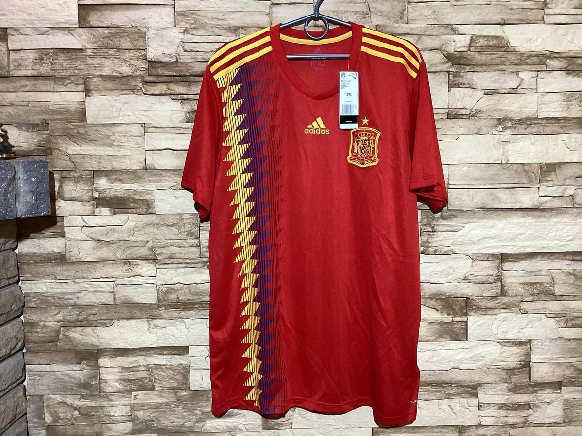 adidas Spain Size 2XL National Team Soccer Fan Apparel & Souvenirs