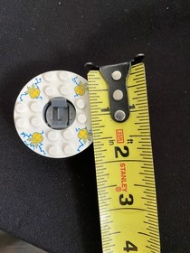 LEGO Turntable 6x6 Round Base Ninjago Spinner White Yellow 2257 Yellow Face Rare