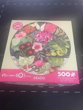 - Miriam Bos - Patiently Waiting - 500 Piece round Jigsaw Puzzle