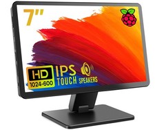 Touch Screen Monitor 7 Inch IPS 1024x600 HDMI Raspberry Pi Compatible ROADOM