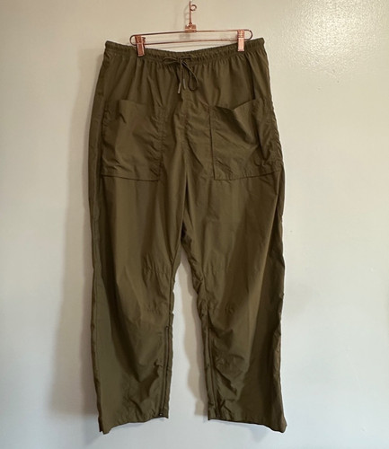 Free People FP Movement Cropped Cargo Hiking Pants, Olive Green, Lg