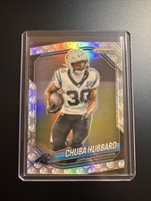 2025 Panini Prizm Football FOTL Chuba Hubbard White Knight /3 SP