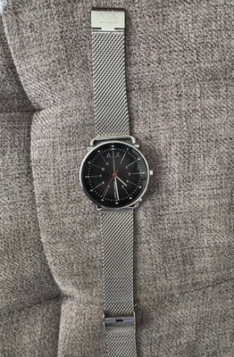 Armani Exchange AX2900 Men's Analog Quartz Watch Black Dial Silver Mesh Band 