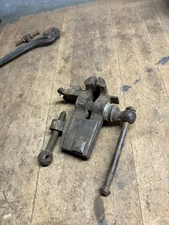 Antique Blacksmith Leatherworker Bench Vice Vise Stitching Clamp Sewing Tool USA