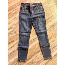 Judy Blue Skinny Fit Dark Wash High Rise Distressed Jeans Size 13/31