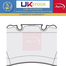 Apec Brake Pads Set For Porsche 718 Cayman 2019-2025 4.0 Rear PAD2128