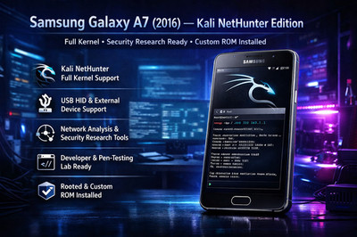 Samsung Galaxy A7 (2016) - Kali Nethunter Full Kernel (LineageOS 18.1)