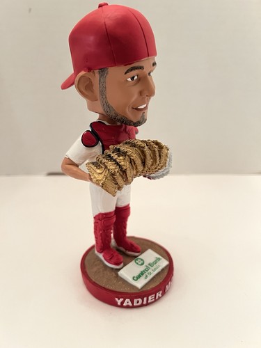 Yadier Molina Cardinals Gold/ Platinum Glove Bobblehead - Picture 2 of 8