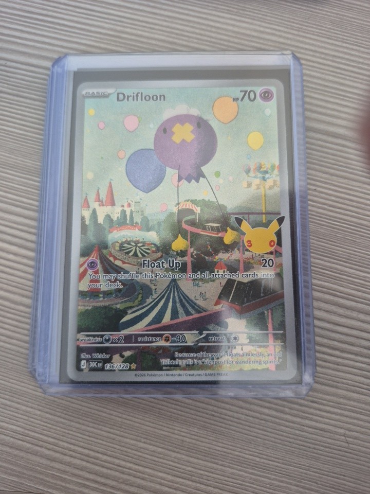 Drifloon 30th Celebration Pokemon TCG illustration rare 