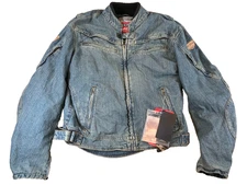 NWT Cortech Tour Master Men’s MOD Armored Denim Motorcycle Jacket, Size L/44
