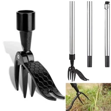 Weeder Puller Stand Up Weed Tool Garden Handle Claw Root Remover Killer+Handle✅