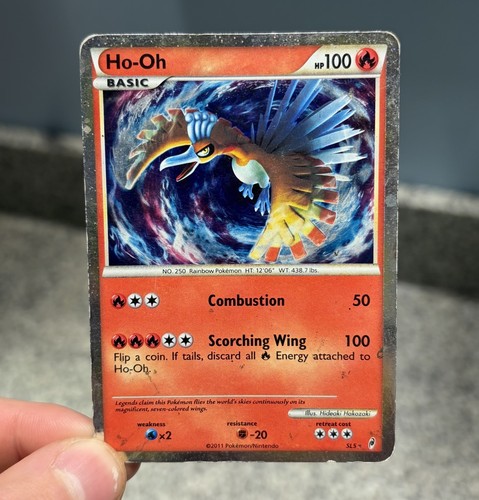 Rare Pokémon TCG Ho-Oh SL5 Call of Legends Holo Rare EN 2011 Secret Rare Dmg