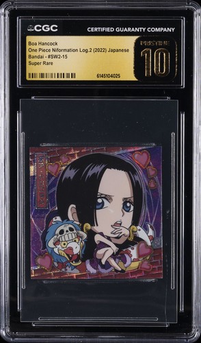 2022 ONE PIECE BANDAI WAFER STICKER NIFORMATION BOA HANCOCK CGC 10 PRISTINE