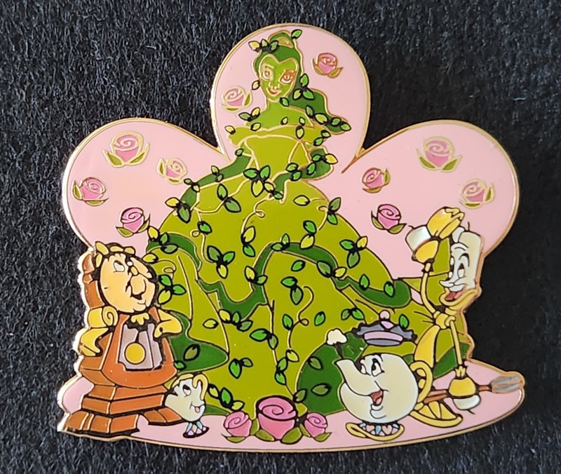 2006 Beauty And The Beast Belle Topiary LE 750 DLR Disney Pin, Pinpics 50739