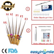 6Pcs Dental Endo X-Taper Gold Taper Files NITI Rotary SX-F3 For Motor 21/25/31MM