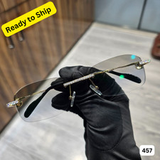 VVS D Moissanite Sunglasses Glasses High Quality Iced Out Rimless Glasses
