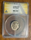1938-D ANACS MS-65 Buffalo Nickel Uncirculated Coin