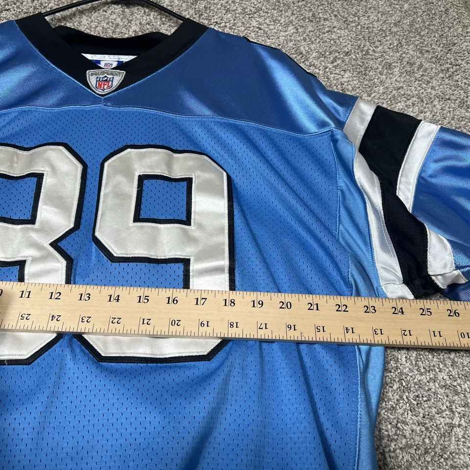 Carolina Panthers Reebok Hombres 2XL 52 Azul JSteve Smith NFL Auténtico Fútbol Foto 4 de 4