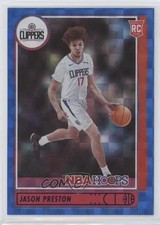 2021-22 Panini NBA Hoops Rookies Hyper Blue Jason Preston #242 1u6