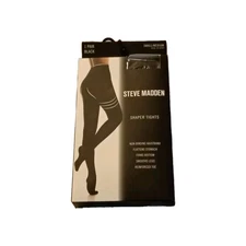 Steve Madden SHAPER TIGHTS 1 PK BLACK S/M Flattens Stomach/Firms Bottom NIP