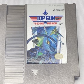 Top Gun The Second Mission NES Gaming Cartridge w/ Manual Vintage Authentic