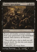 Zombie Apocalypse Dark Ascension NM Black Rare MAGIC GATHERING CARD ABUGames