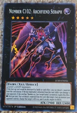 Yugioh! - Number C102: Archfiend Seraph JUSH-EN056 - Super Rare  - 1'st Ed.  NM