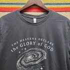 The Heavens Declare Christian T Shirt Men's 2X-Large God Jesus Universe Y2k Tee 