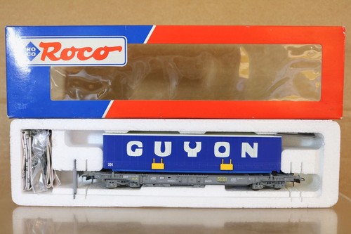 ROCO 46374 SNCF GUYON AVIGNON SEGI LKW ANHÄNGER TRANSPORTWAGEN NEUWERTIG VERPACKT | Zustand: New
