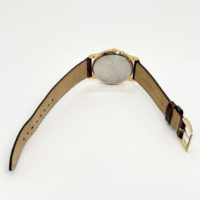 Seiko V701 A100 Vintage Gold Tone Quartz Watch Japan 35mm Working