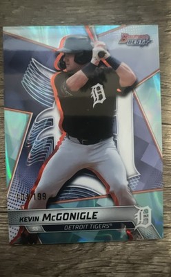 2025 Bowman's Best Top Prospects Kevin McGonigle #TP-28 Aqua Refractor /199 RC