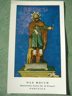 SANTINO ORIGINALE SAN ROCCO VENERATO A FORCELLA NAPOLI