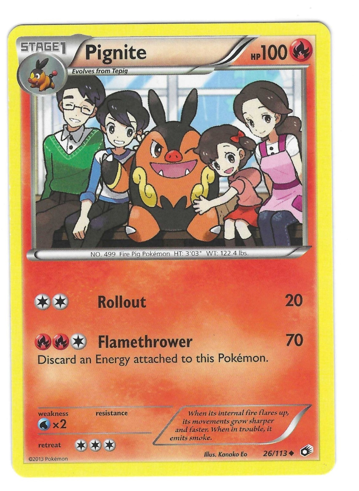 Pokémon TCG: Pignite - 26/113 - Black & White: Legendary Treasures - LP