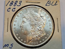 1883-CC Morgan Dollar BU Uncirculated Mint State 90% Silver $1 US Coin