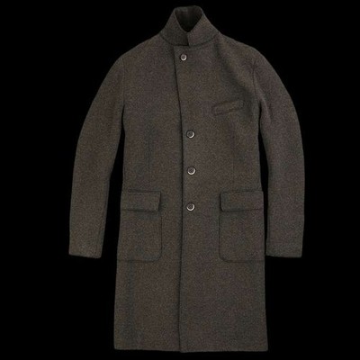 Barena Venezia Italy Men's Wool Dese Verde Overcoat