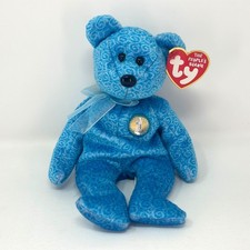 TY Beanie Baby - CLASSY the Bear (People's Beanie) NWT Born April 30, 2001