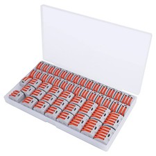 50 PCS Lever Wire Electrical Connectors Nuts Assortment Kit 28-12 AWG