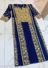 Vintage Handmade Palestinian Embroidery Wedding Palestine Dress Thoub