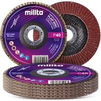 5X Schleifscheibe Lamellenscheibe FäCherscheibe Korn P40 Metall Holz Schleifmop