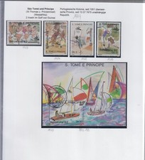 1738 - Wyspy Świętego Tomasza i Książęca - 1989 nr Mi 1123-26 + Bl 195 stemplowane